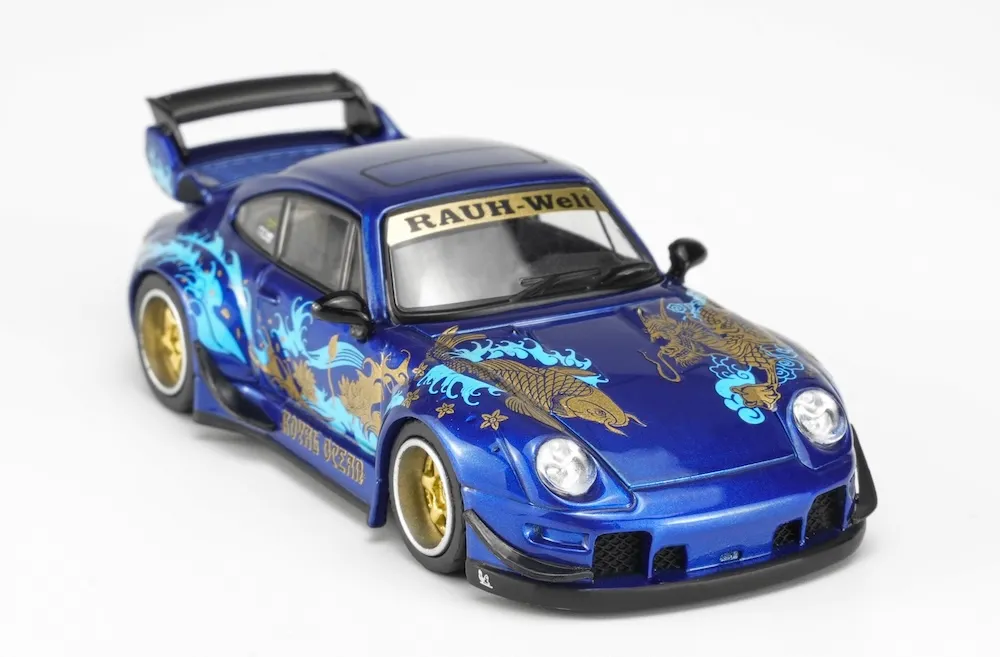 [予約] モーターヘリックス 1/64 ポルシェ RWB 993 ロイヤルオーシャン　M62206