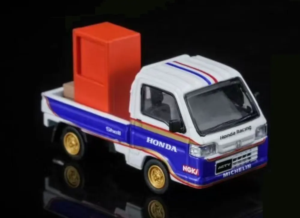 [予約] モーターヘリックス 1/64 ホンダ ACTY 4WD ブルー / ホワイト　M65623