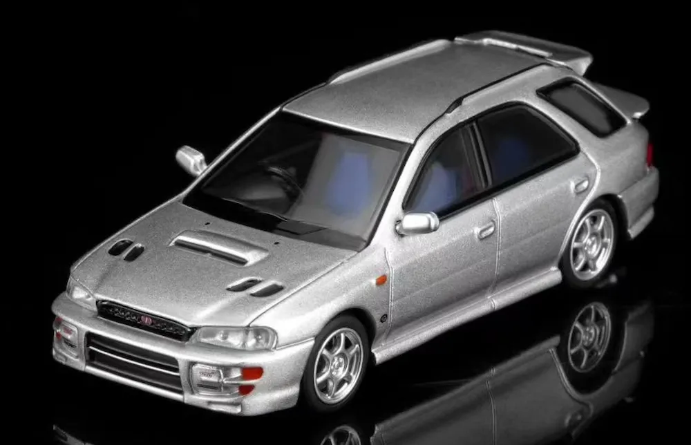 [予約] モーターヘリックス 1/64 スバル インプレッサ ワゴン WRX STI ver.4 アークティックシルバーメタリック　M67103