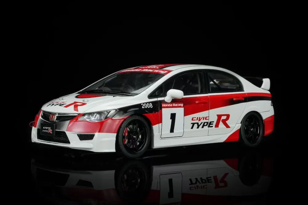 [予約] モーターヘリックス 1/18 ホンダ シビック TYPE R (FD2) No.1 2012 ジャパンワンメイクレース　M85419