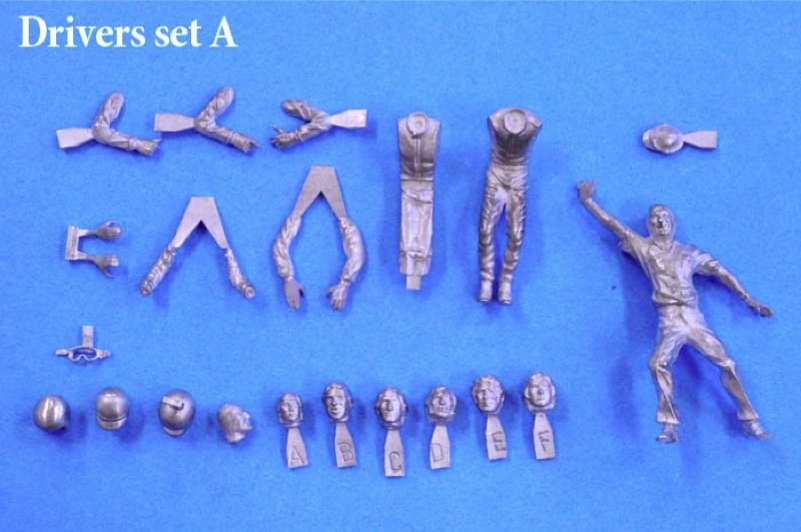 モデルファクトリー ヒロ 1/43 フィギュア ドライバーセットA (70〜80