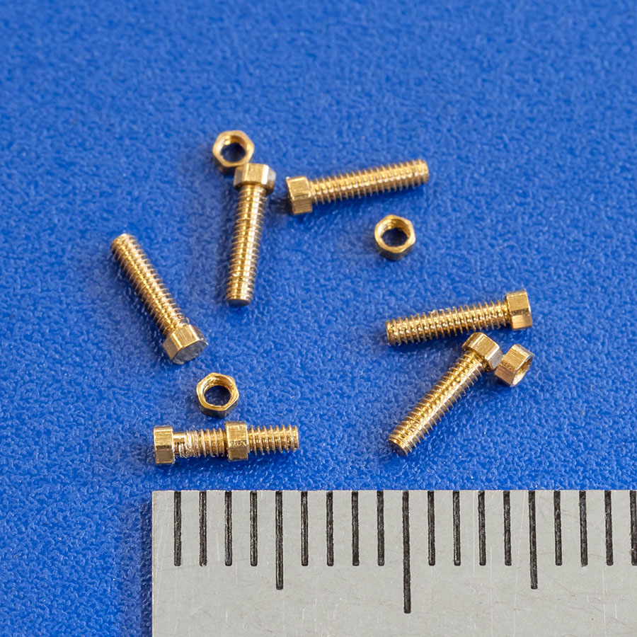 モデルファクトリー ヒロ 極小六角ボルト&ナット ルト1.2φx5mm