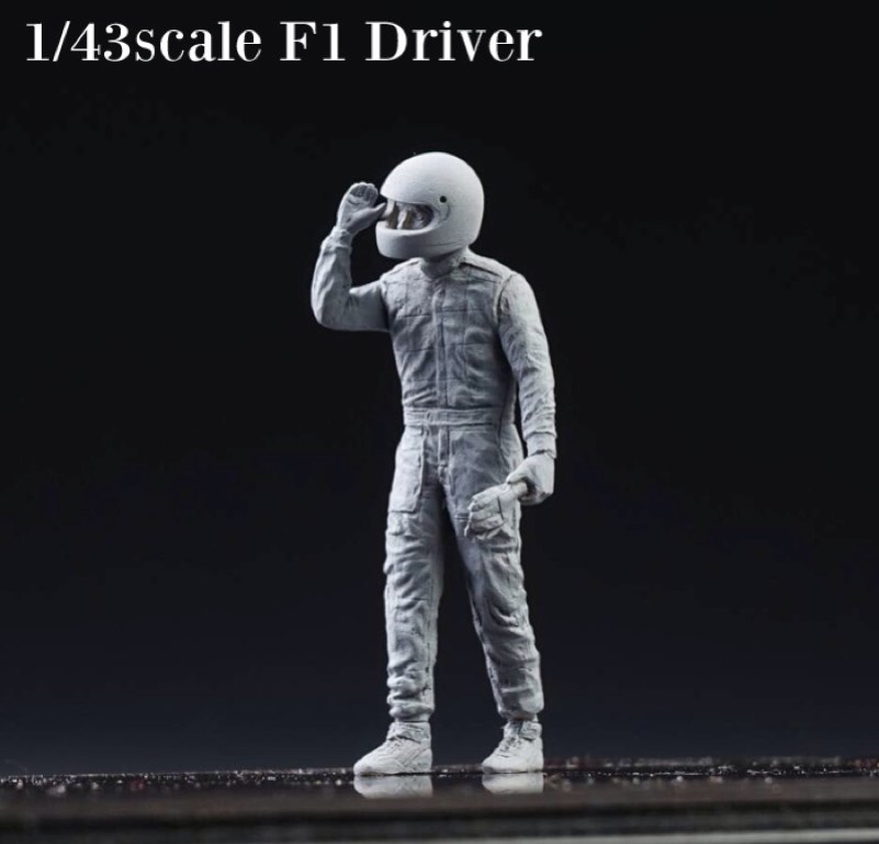 DIVE NINE 1/43 ドライバー フィギュア ヘルメット姿 セナ