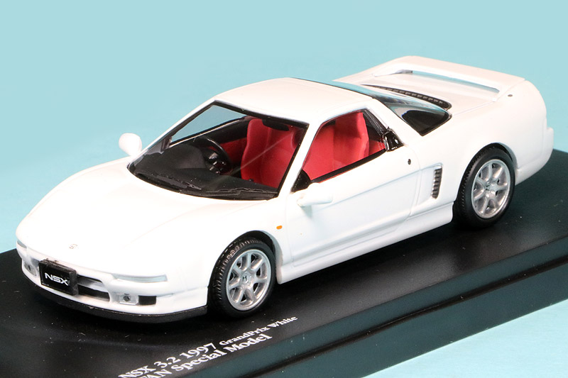 ミニカーファン特注 1/43 ホンダ NSX 3.2 1997 グランプリホワイト　MFSM1417