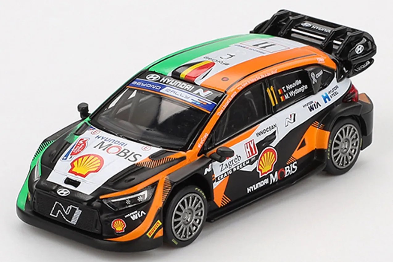 [予約 MINI-GT 1/64 ヒュンデ i20 N ラリー1 クロアチア・ラリー パワーステージ2023 No.11 ウィナー　MGT00972-L