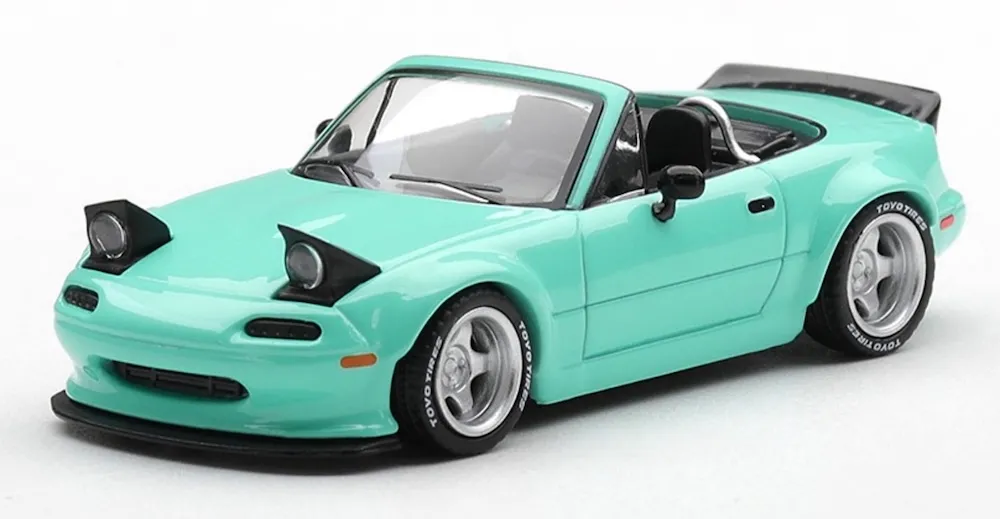 [予約] MINI-GT 1/64 パンデム マツダ MX-5 (NA) ミントグリーン (左ハンドル)　MGT01249-L