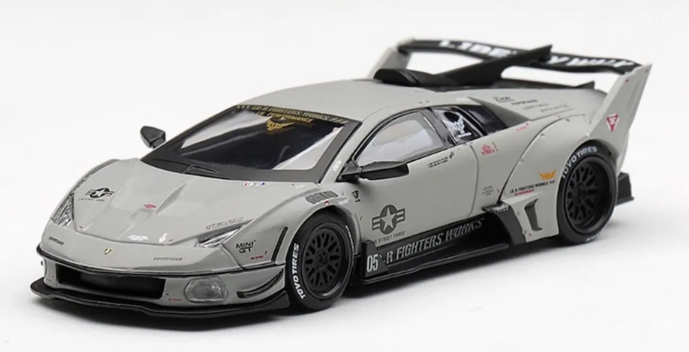 [予約] MINI-GT 1/64 ランボルギーニ LB-シルエットワークス ムルシエラゴ GT エボ ファイター (左ハンドル)　MGT01314-L