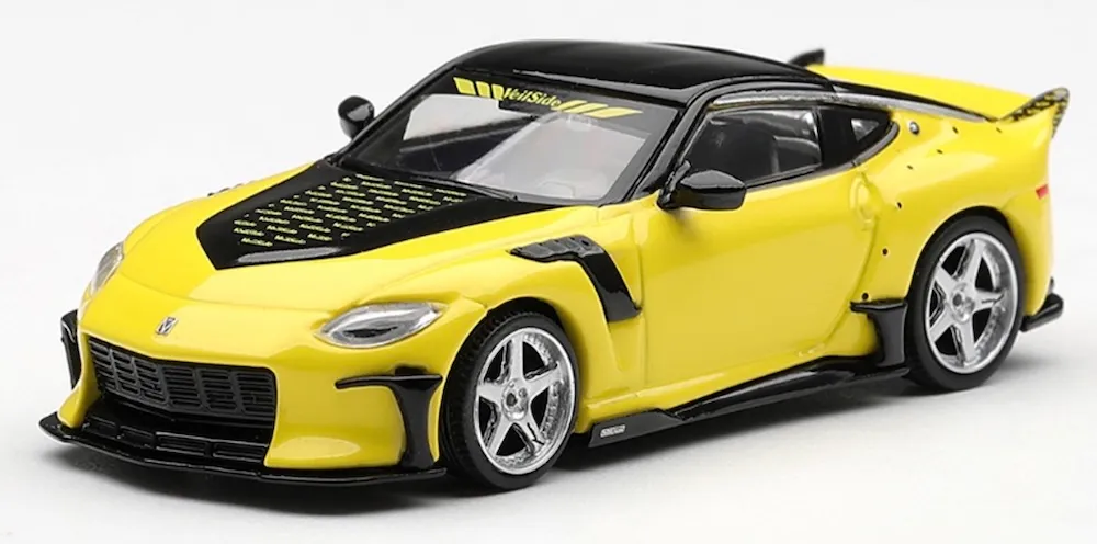 [予約] MINI-GT 1/64 ニッサン Z ヴェイルサイド FFZ400 イカズチイエロー (左ハンドル)　MGT01316-L