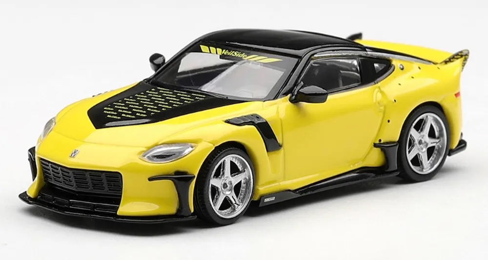 [予約] MINI-GT 1/64 ニッサン Z ヴェイルサイド FFZ400 イカズチイエロー (右ハンドル)　MGT01316-R