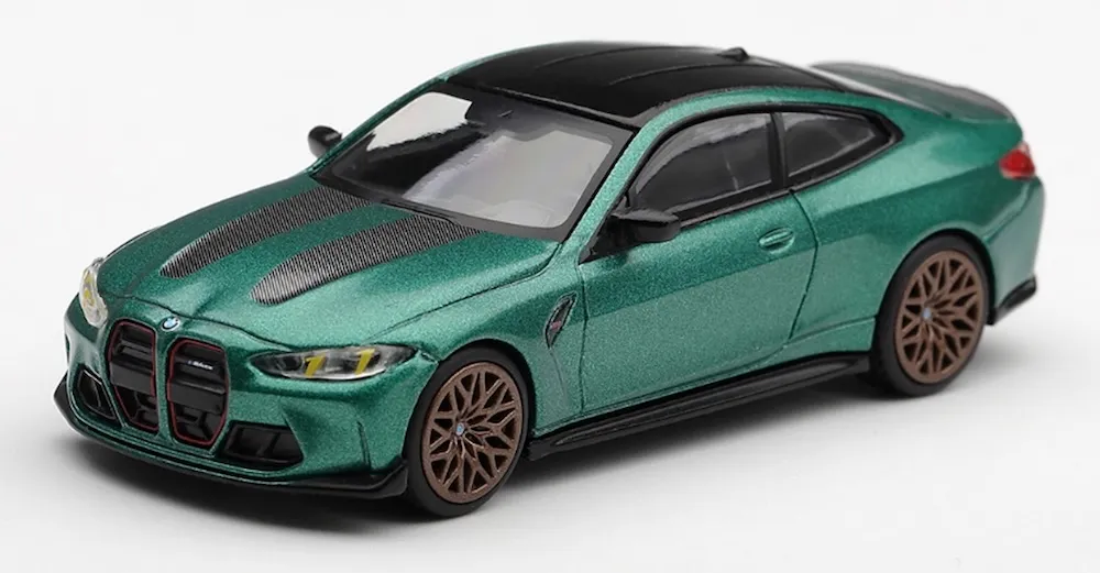 [予約] MINI-GT 1/64 BMW M4 CS フローズンアイル オブ マン グリーンメタリック (左ハンドル)　MGT01328-L