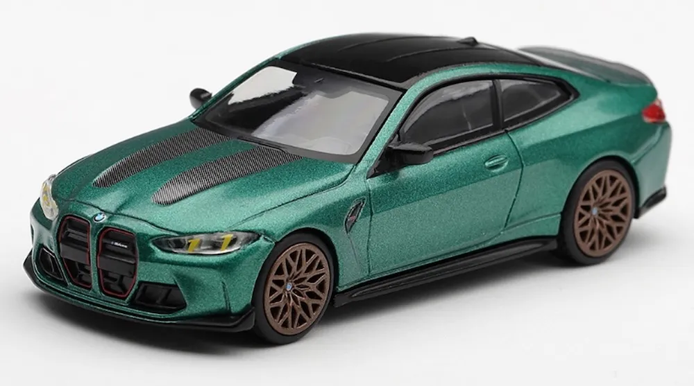 [予約] MINI-GT 1/64 BMW M4 CS フローズンアイル オブ マン グリーンメタリック (右ハンドル)　MGT01328-R