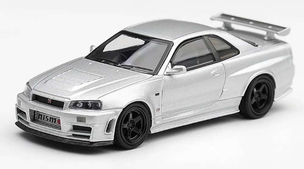 [予約] MINI-GT 1/64 ニッサン スカイライン  R34 GT-R Z-tune シルバー (右ハンドル)　MGT01329-R