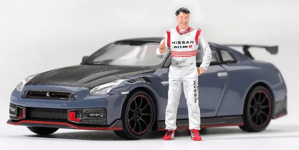 [予約] MINI-GT 1/64 ニッサン GT-R NISMO 2024 筑波サーキット市販車最速ラップ記録車 松田次生コレクション w/ 松田次生氏フィギュア (右ハンドル)　MGT01333-R