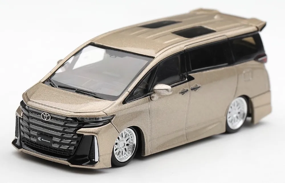 [予約] MINI-GT 1/64 トヨタ ヴェルファイア 40 KUHL ゴールドメタリック (左ハンドル)　MGT01335-L