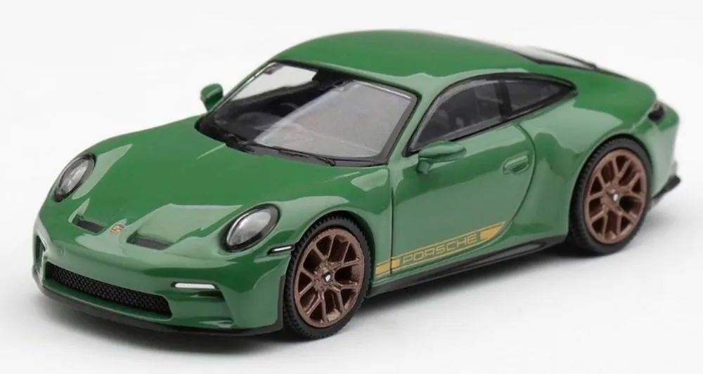 [予約] MINI-GT 1/64 ポルシェ 911 (992) GT3 ツーリング オーラティウムグリーン (左ハンドル)　MGT01341-L