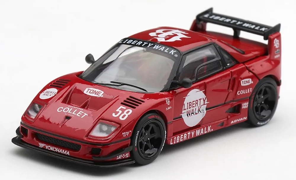 [予約] MINI-GT 1/64 マツダ AZ-1 リバティーウォーク LB40 LB-Hinomaru レッド (右ハンドル)　MGT01362-R