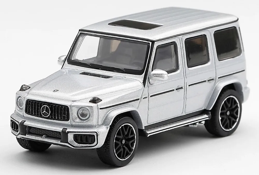 [予約] MINI-GT 1/64 メルセデス AMG G 63 シルバーメタリック (左ハンドル)　MGT01375-L