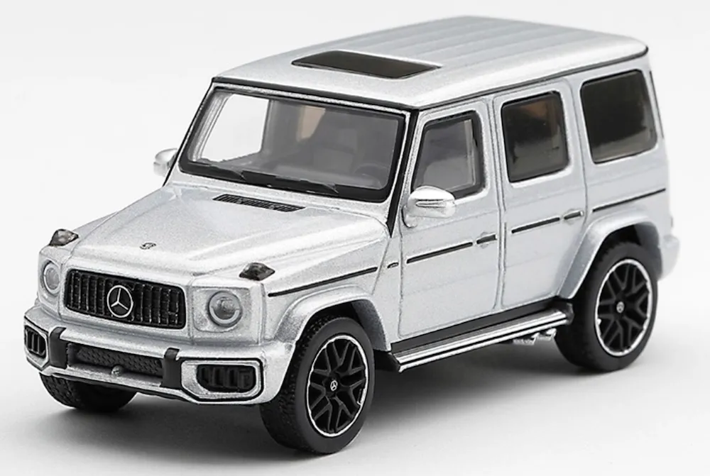 [予約] MINI-GT 1/64 メルセデス AMG G 63 シルバーメタリック (右ハンドル)　MGT01375-R