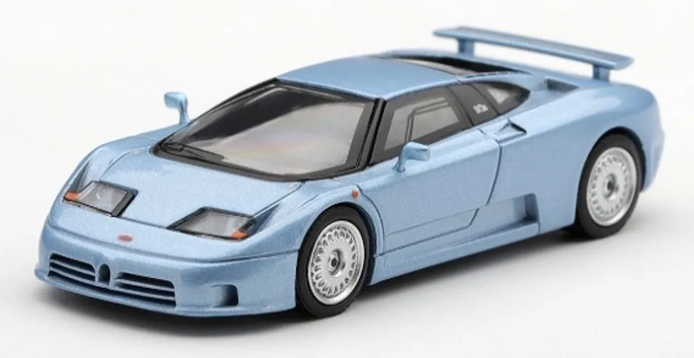 [予約] MINI-GT 1/64 ブガッティ EB110 パリ モーターショー 1992 アズーロ メタライザート ライトブルーメタリック (左ハンドル)　MGT01395-L