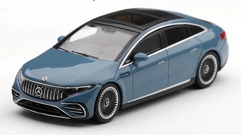 [予約] MINI-GT 1/64 メルセデス ベンツ AMG EQS 53 ブルー (右ハンドル)　MGT01418-R