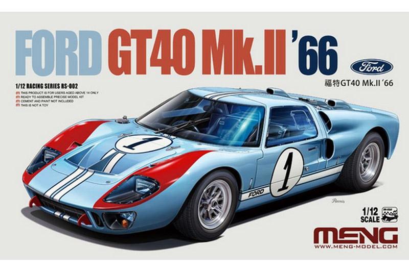 モンモデル 1/12 プラモデル フォード GT40 Mk.II 1966 No.1　MRS002