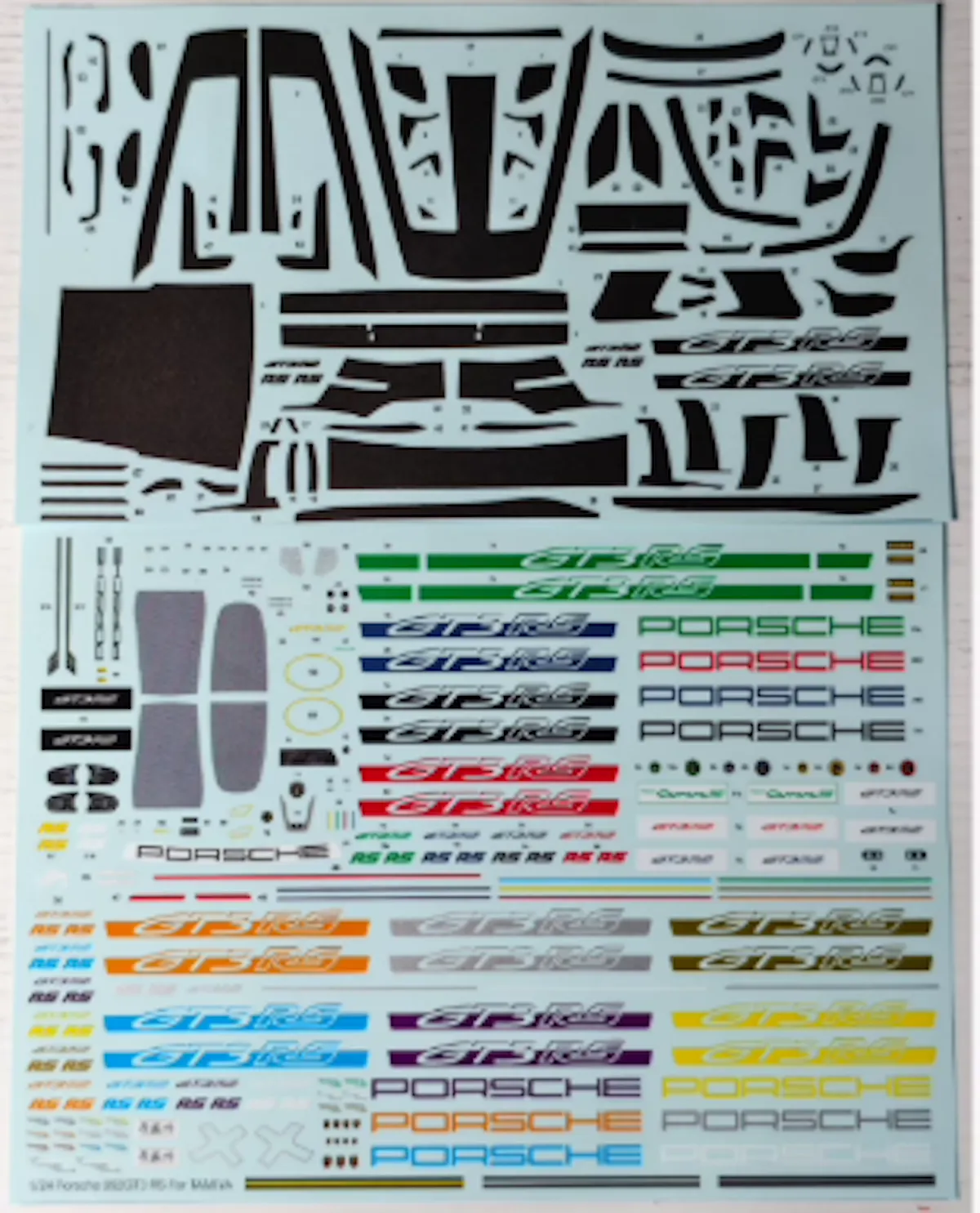 [予約] ミニチュアデカール 1/24 ポルシェ 911 992.1 GT3 RS ドレッスアップデカール アップグレード Ver. タミヤ対応　MS24048