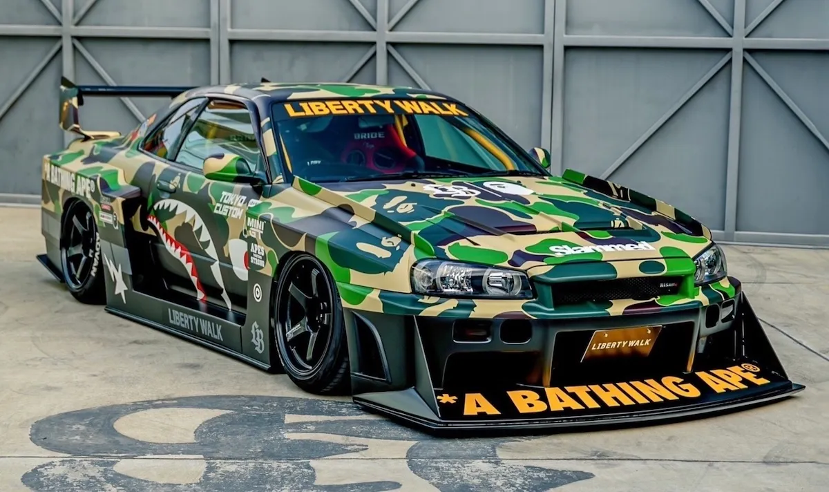 [予約] ミニチュアデカール 1/24 LB ワークス　ニッサン スカイライン GT-R R34 スーパーシルエット BAPE 2025 フルデカール タミヤ対応 　MS24051