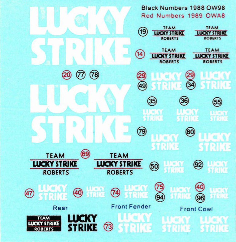 MSMクリエイション 1/12 ヤマハ YZR500 1988 (OW98)/1989 (OWA8) Lucky