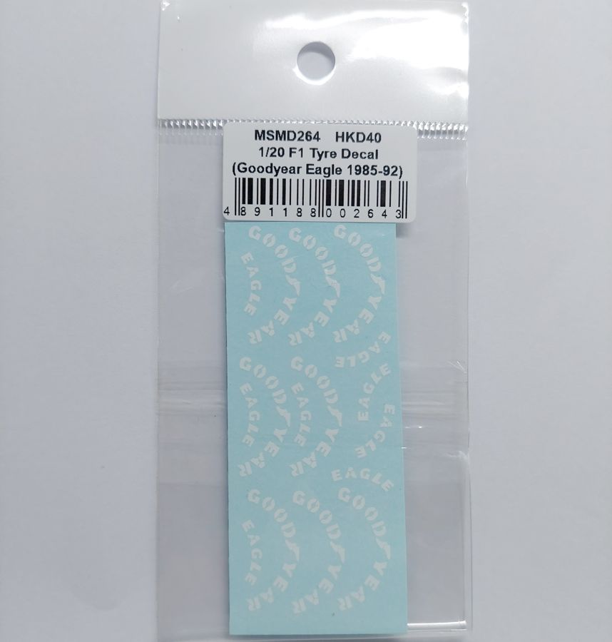 MSMクリエイション 1/20 グッドイヤー F1 1985-1992 タイヤウォールデカール　MSMD264