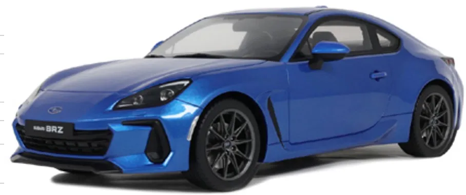 BRZメモ帳＆ミニカー 1/43 エブロ 44762 スバル BRZ スーパー GT300 東京 モーターショー