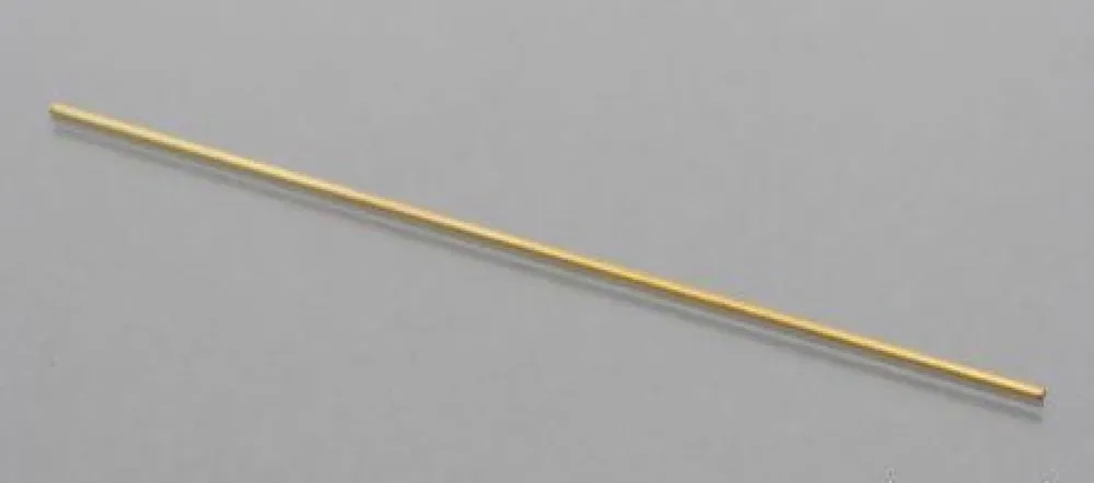 エコーモデル 精密真鍮パイプ 外形1.0mm 内径0.8mm 長さ 100mm 1本入り　P1008