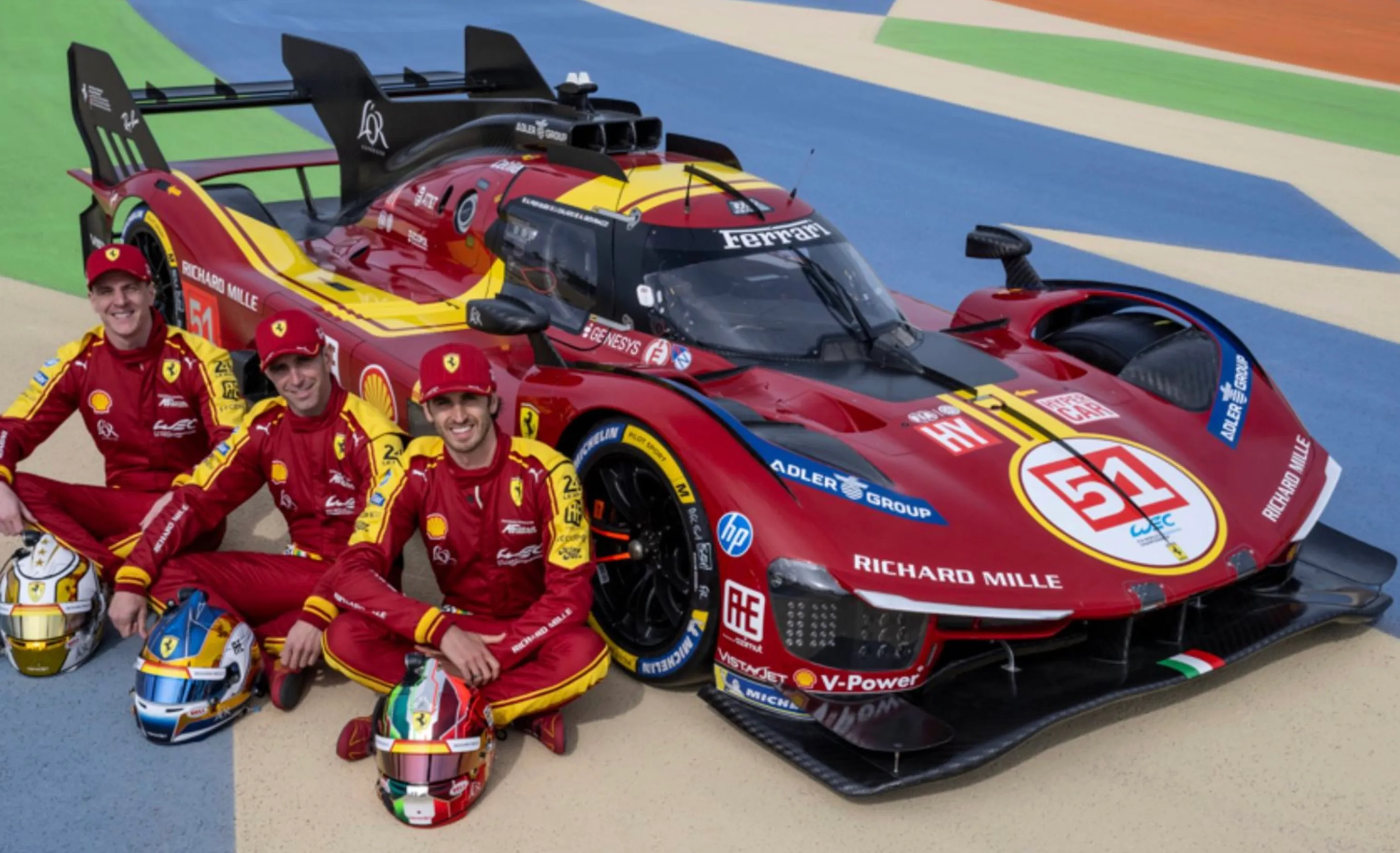 予約] BBR1/18 フェラーリ 499P WEC カタール 2025 NO.51 3rd. P18266B