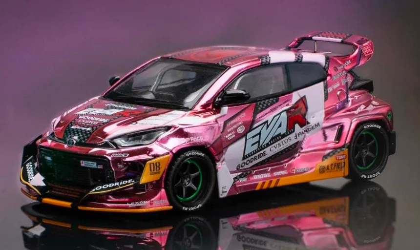 予約 POPレース 1/64 トヨタ GR ヤリス エヴァ RTT8号機