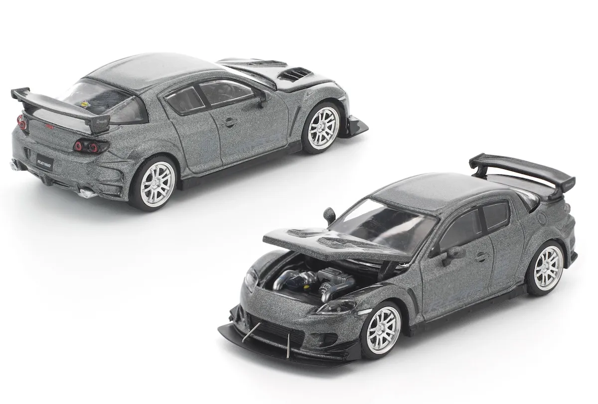 予約] POPレース 1/64 マツダ RX-8 RE雨宮 ガンメタル PR640439