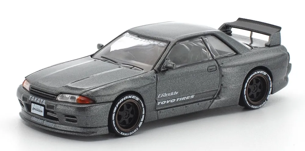 [予約] ポップレース 1/64 パンデム ニッサン R32 ガンメタル　PR640508