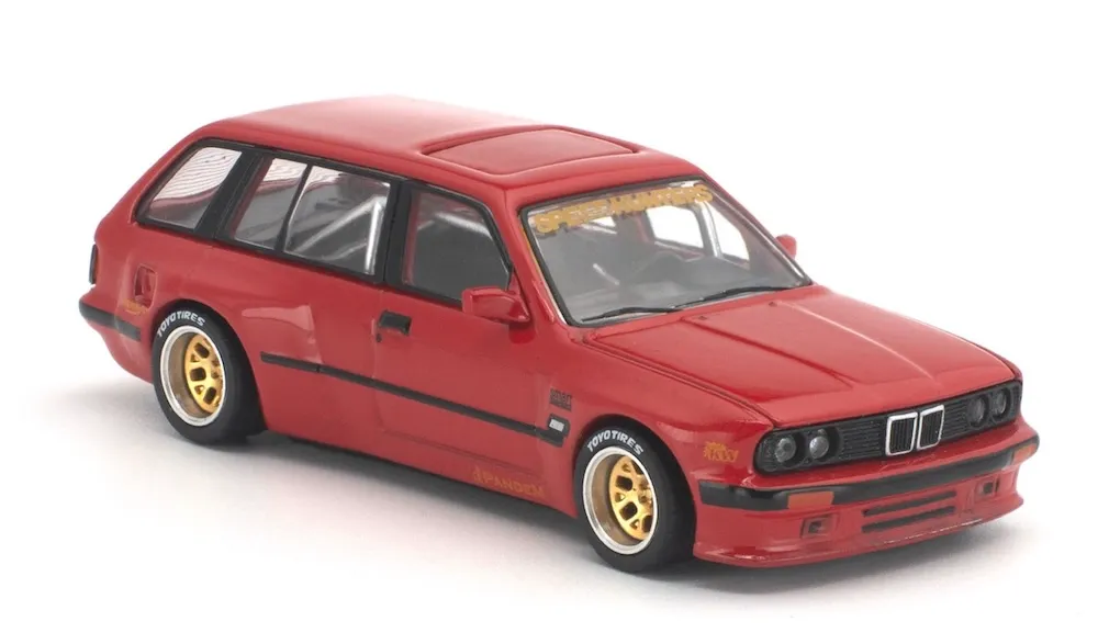 [予約] ポップレース 1/64 BMW パンデム E30 ツーリング レッド　PR640543
