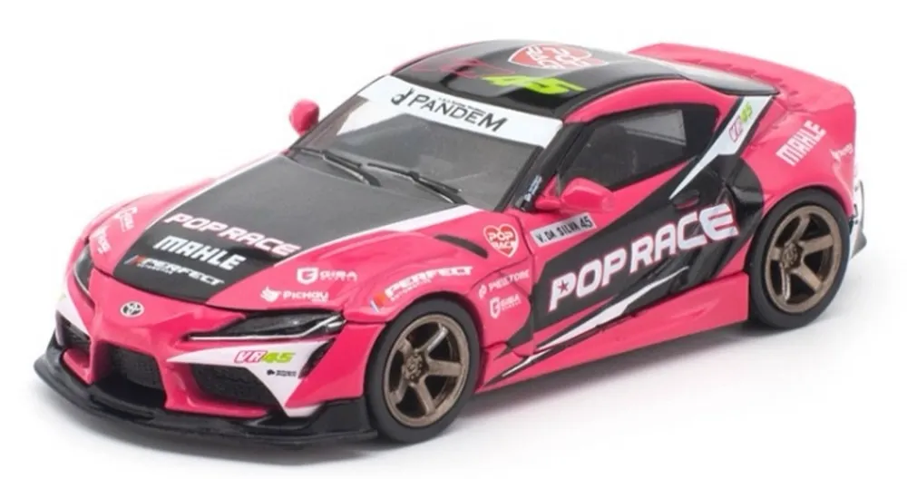 [予約] ポップレース 1/64 トヨタ パンデム GRスープラ FDJ2 ヴァレンティーナ ピアズ　PR640547