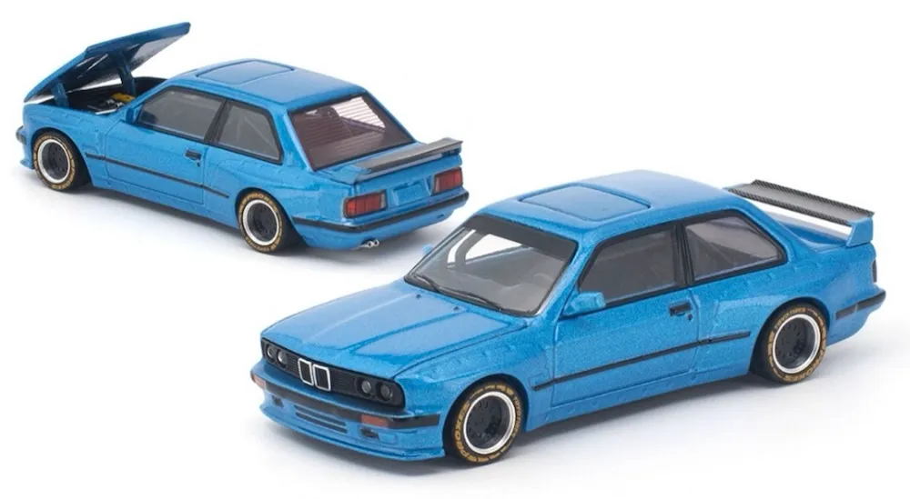 [予約] ポップレース 1/64 BMW パンデム E30 ブルー　PR640552