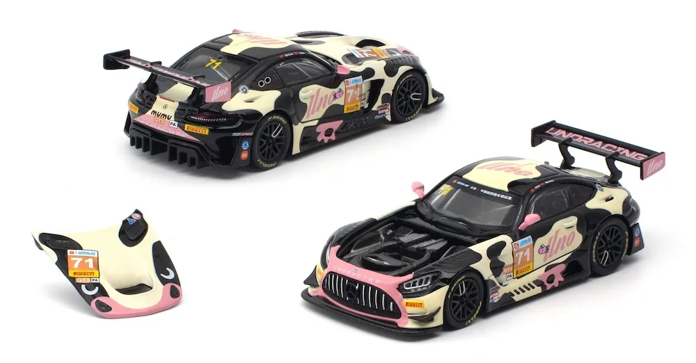 [予約] ポップレース 1/64 メルセデス AMG GT3 EVO UNO RACING No.71 チャイナGT 第2戦 “Mumu”　PR640562