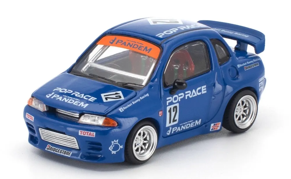 [予約] ポップレース 1/64 スズキ ツイン パンデム QR32 ブルー　PR640572