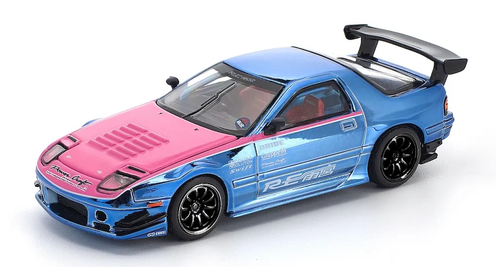 [予約] ポップレース 1/64 マツダ RX-7（FC3S）RE雨宮 STREET 7 クローム　PR640592