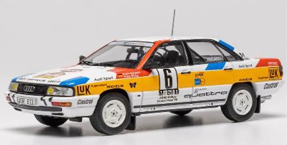 [予約] イクソ 1/43 アウディ 200 クワトロ 1988 ラリー ドイチュラント No.6 A シュヴァルツ/ K ウィチャ　RAC460LQ