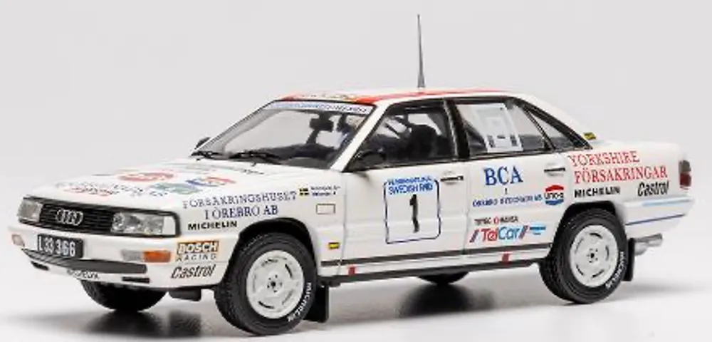 [予約] イクソ 1/43 アウディ 200 クワトロ 1989 ラリー スウェーデン No.1 S ブロンクヴィスト / B メランダー　RAC470SB07S
