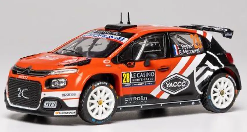 [予約] イクソ 1/43 シトロエン C3 ラリー2 2026 ラリーモンテカルロ WRC2 クラス ウィナー No.28 L ロッセル / G メルコレット　RAM1030