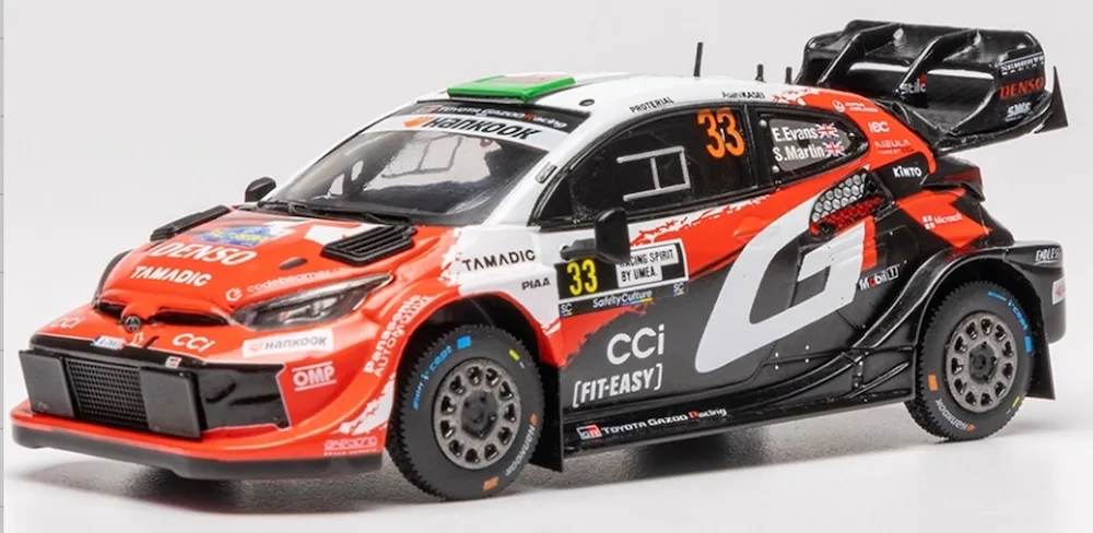 [予約] イクソ 1/43 トヨタ GR ヤリス Rally1 2026年 ラリースウェーデン ウィナー No.33 E.エヴァンス　RAM1034A