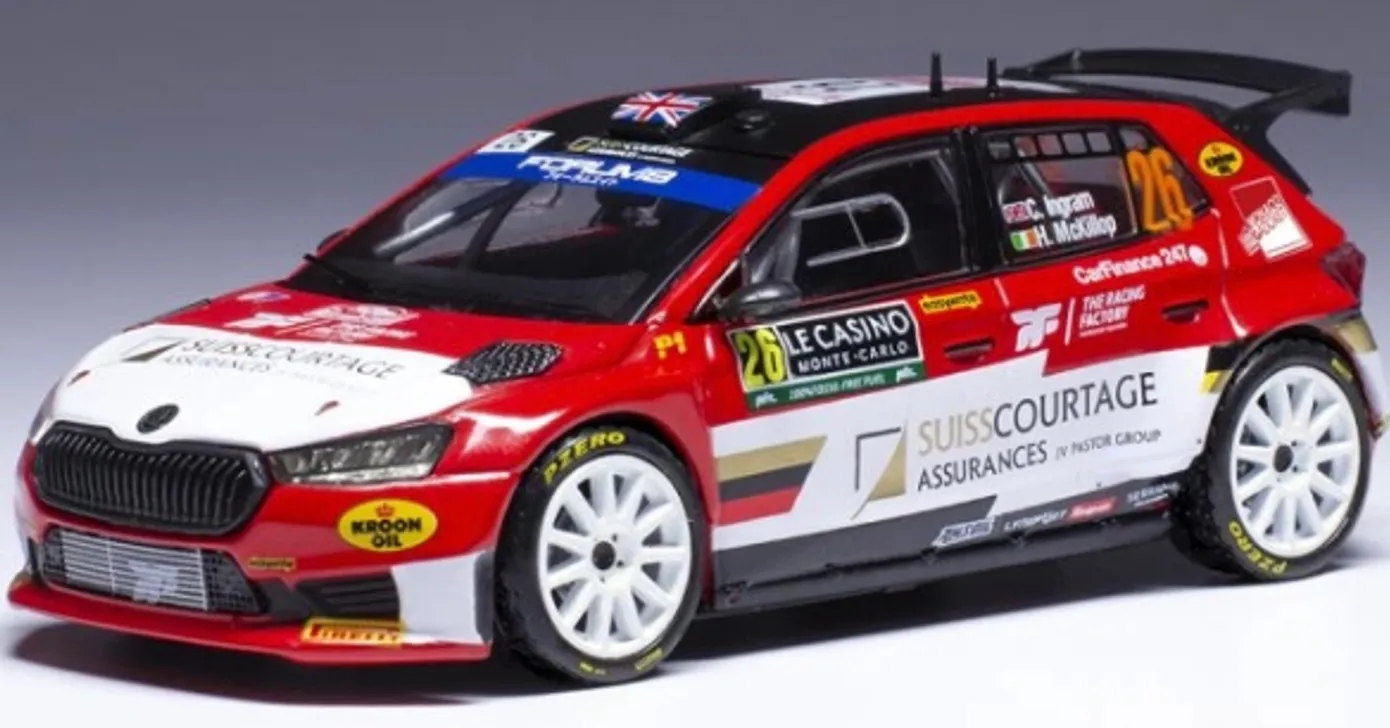 予約 イクソ 1/43 シュコダ ファビア RS Rally2 2024 モンテカルロ