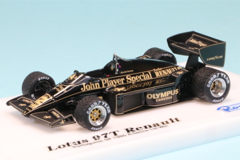 ロムファクトリー 1/43 ロータス 97T ルノー ポルトガルGP 1985 Winner アイルトン・セナ "初優勝"　RFK356MT