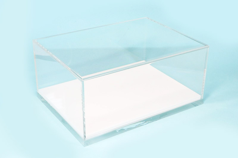 ロムオリジナル 1/43 アクリルケース ワイドベース ホワイト カウル脱着フルディティールモデル推奨　RMDC4304