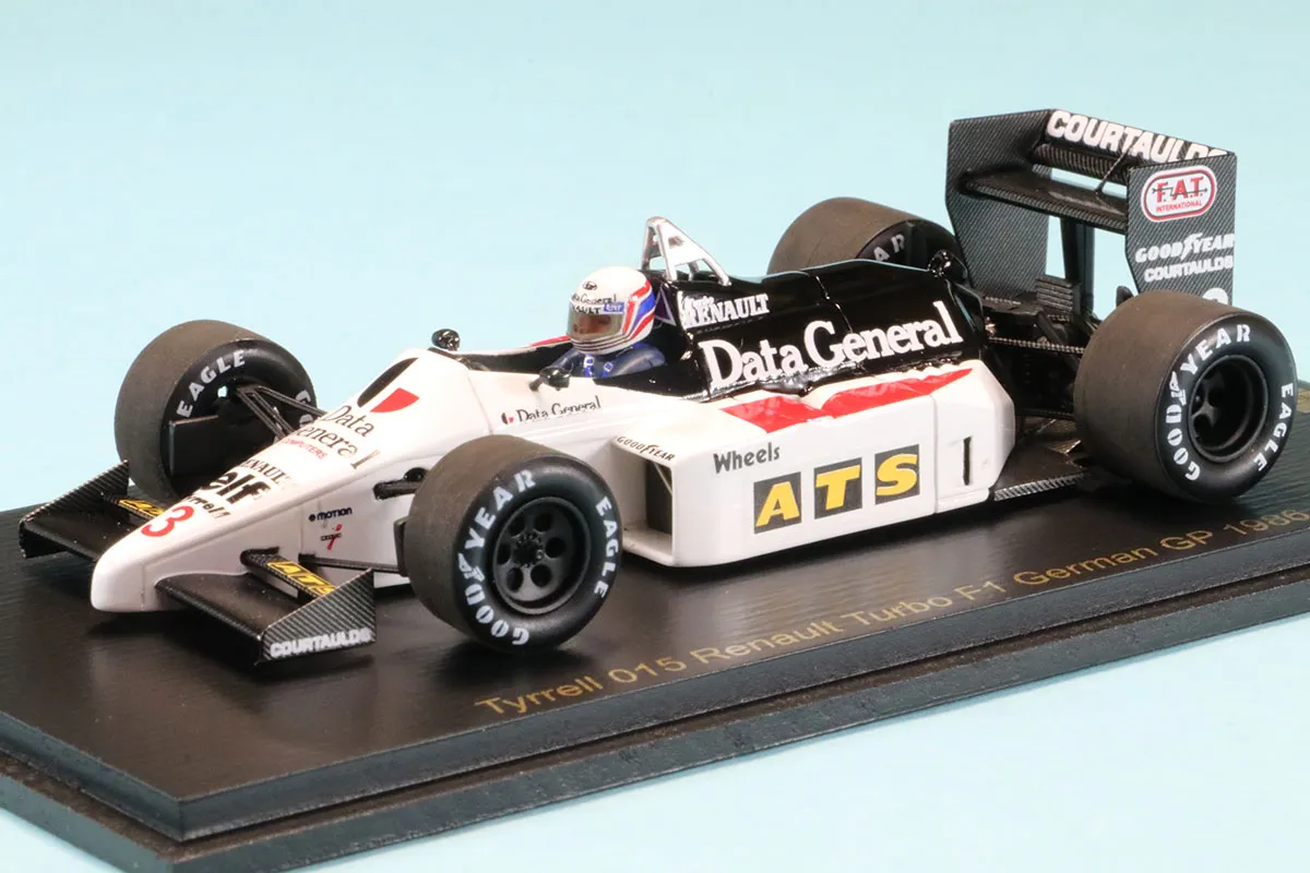 レースランド特注スパーク 1/43 ティレル 015 ルノー ドイツGP 1986 M.ブランドル　RS1771