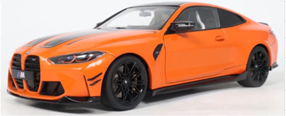 1/18 BMW M4 パフォーマンスエディション　ミニカー　オレンジ 予約] ソリド 1/18 BMW M4 パフォーマンスパーツ インディビジュアル